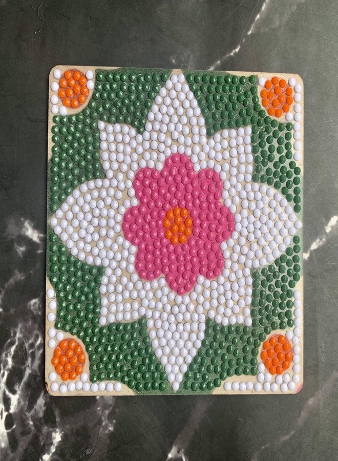 CRAFT MATE CRAFTMATE Diamond Painting Coasters Kit | 6 Pieces Holiday Villa Mandala Diamond Art Coasters with Holder for Beginners, 4 inch - Image 5